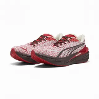 PUMA Deviate NITRO™ 4 Check hardloopschoenen voor Heren, Rood/Wit