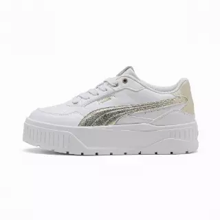 PUMA Karmen II Idol Metallic Whisper sneakers voor Dames, Wit/Goud