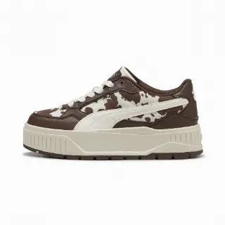 PUMA Karmen II Idol Wild sneakers voor Dames, Wit/Bruin