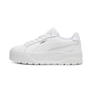 PUMA Karmen II Leather sneakers voor Dames, Wit/Zilver