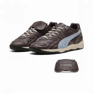 PUMA King Indoor Mix sneakers uniseks, Zilver/Bruin