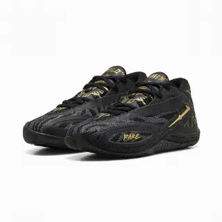 PUMA MB.06 Orbit uniseks basketbalschoenen, Zwart/Goud