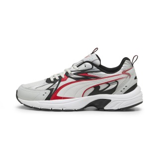 PUMA Milenio Tech sneakers uniseks, Grijs/Rood/Zilver