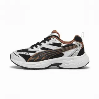 PUMA Morphic Metallic sneakers voor Dames, Zwart/Bruin