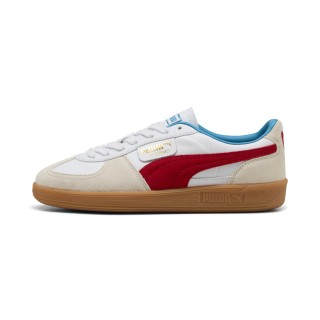PUMA Palermo leren sneakers uniseks, Rood/Wit