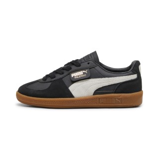 PUMA Palermo leren sneakers, Zwart/Grijs