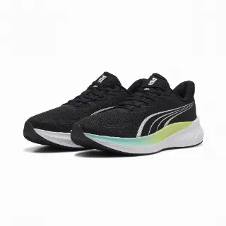 PUMA Pounce Lite 2 uniseks hardloopschoenen, Groen/Zwart