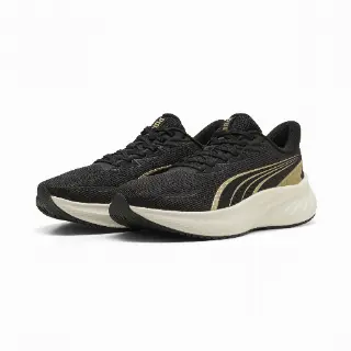 PUMA Pounce Lite 2 uniseks hardloopschoenen, Zwart/Goud
