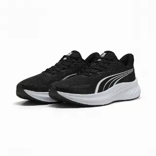 PUMA Pounce Lite 2 uniseks hardloopschoenen, Zwart/Wit