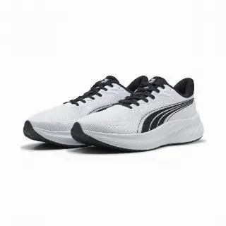 PUMA Pounce Lite 2 uniseks hardloopschoenen, Zwart/Wit