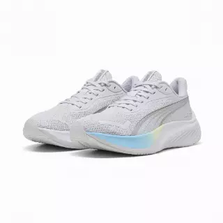 PUMA Pounce Lite hardloopschoenen, Blauw/Zilver