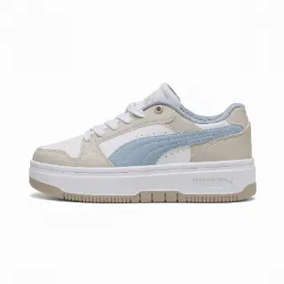 PUMA Rebound Femme Low sneakers voor Dames, Wit/Zilver