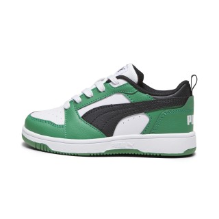 PUMA Rebound V6 Lo sneakers, Groen/Zwart/Wit