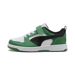 PUMA Rebound V6 Lo sneakers, Groen/Zwart/Wit