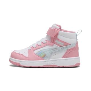 PUMA Rebound V6 Mid Space Belle sneakers voor Dames, Roze/Wit