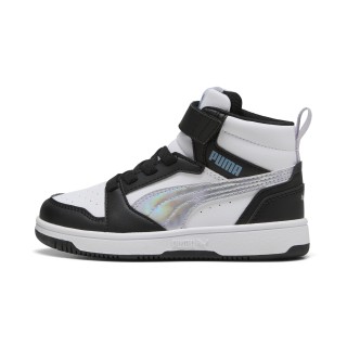 PUMA Rebound V6 Mid Space Belle sneakers voor Dames, Zwart/Wit