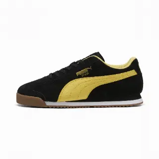 PUMA Roma Suede sneakers unisex, Zwart/Geel