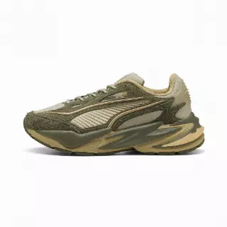PUMA RS Surge Hairy Suede sneakers uniseks, Beige/Groen/Grijs