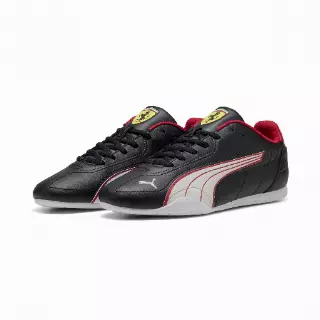 PUMA Scuderia Ferrari Catch uniseks sneakers, Zwart/Wit
