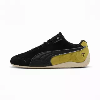 PUMA Scuderia Ferrari Speedcat uniseks sneakers, Zwart/Geel/Wit