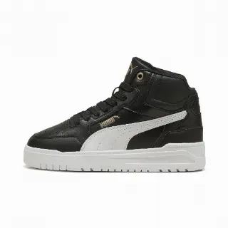 PUMA Shuffle Downtown Mid sneakers, Zwart/Wit/Goud
