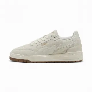 PUMA Shuffle Downtown uniseks sneakers, Grijs/Wit/Goud