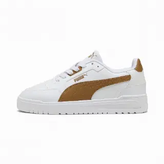 PUMA Shuffle Downtown uniseks sneakers, Wit/Bruin