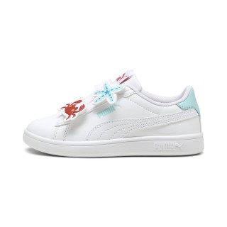 PUMA Smash 3.0 Badges sneakers voor Dames, Rood/Wit