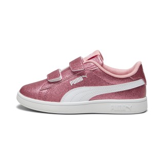 PUMA Smash 3.0 Glitz Glam sneakers voor Dames, Roze/Wit
