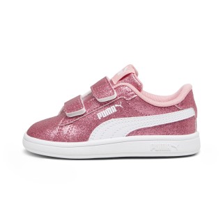 PUMA Smash 3.0 Glitz Glam sneakers voor Dames, Roze/Wit
