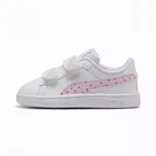 PUMA Smash 3.0 Hearty sneakers voor Dames, Roze/Wit