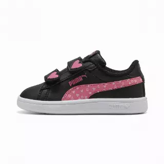 PUMA Smash 3.0 Hearty sneakers voor Dames, Roze/Zwart
