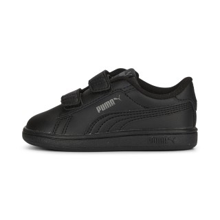PUMA Smash 3.0 leren V sneakers, Zwart/Grijs