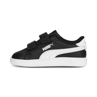 PUMA Smash 3.0 leren V sneakers, Zwart/Wit