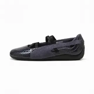 PUMA Speedcat Ballet Sneakers met krokodillentextuur voor Dames, Zwart