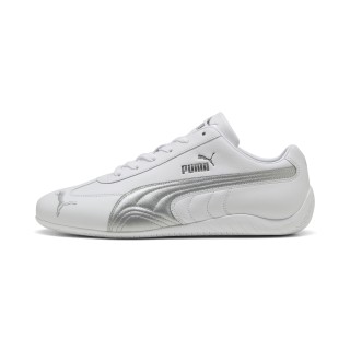 PUMA Speedcat uniseks leren sneakers, Wit/Zilver