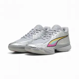 PUMA Stewie 5 Luminous basketbalschoenen voor Dames, Roze/Zilver