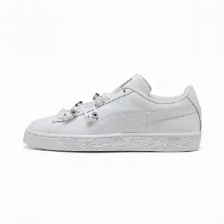 PUMA Suede Bloom Patent sneakers voor Dames, Grijs/Wit