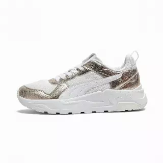 PUMA Trinity 2 Metallic Whisper sneakers voor Dames, Wit/Goud