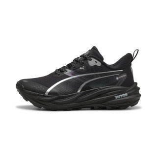 PUMA Voyage NITROâ¢ 4 GTX hardloopschoenen voor Dames, Zwart/Zilver