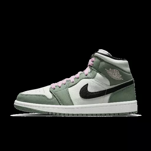 Air Jordan 1 Mid SE Damesschoen - Groen
