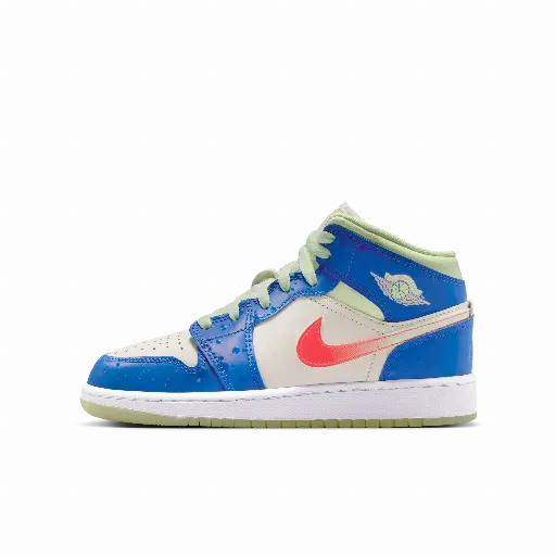 Air Jordan 1 Mid SE kinderschoenen - Blauw