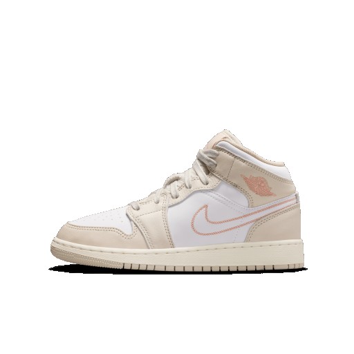 Air Jordan 1 Mid SE kinderschoenen - Bruin
