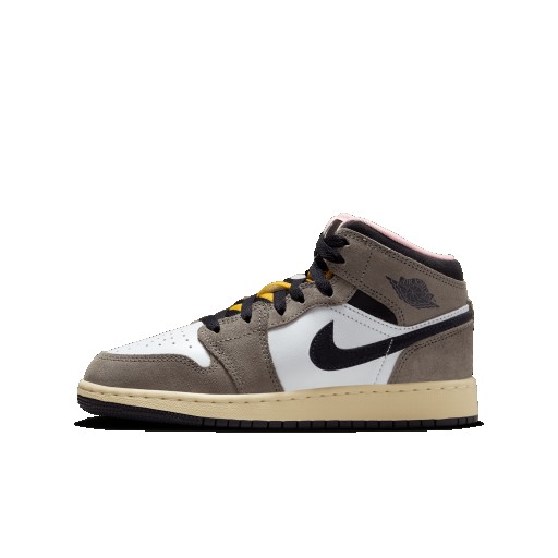 Air Jordan 1 Mid SE kinderschoenen - Wit