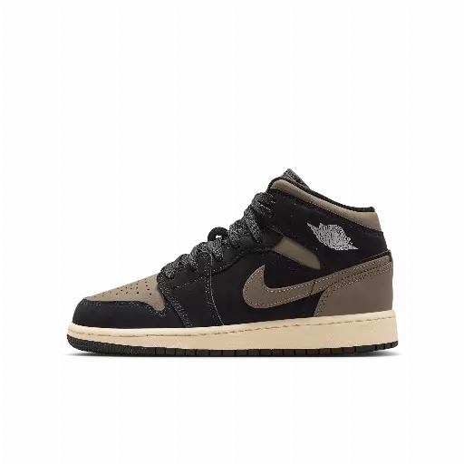 Air Jordan 1 Mid SE kinderschoenen - Zwart