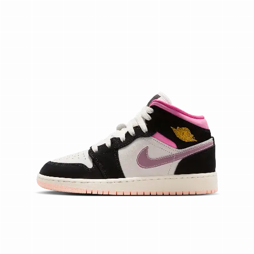 Air Jordan 1 Mid SE kinderschoenen - Zwart