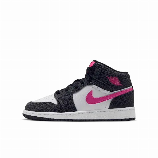 Air Jordan 1 Mid SE kinderschoenen - Zwart