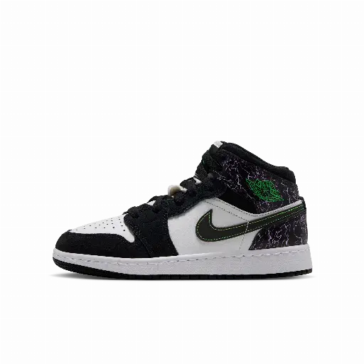 Air Jordan 1 Mid SE kinderschoenen - Zwart