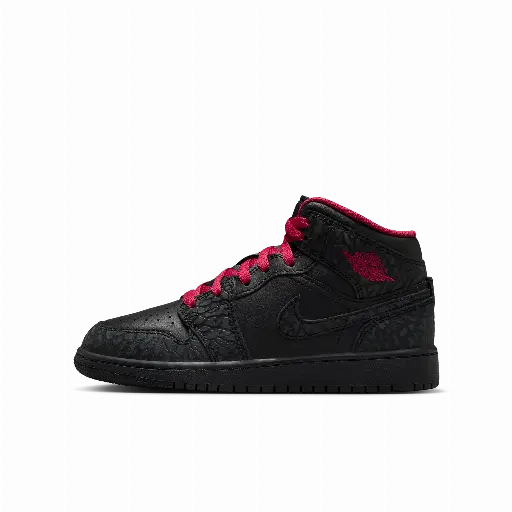 Air Jordan 1 Mid SE kinderschoenen - Zwart