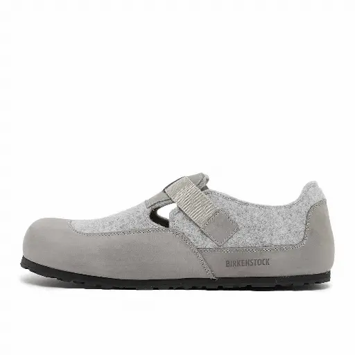 Birkenstock London Nova TEX Felt Low Shoe Men Grey 